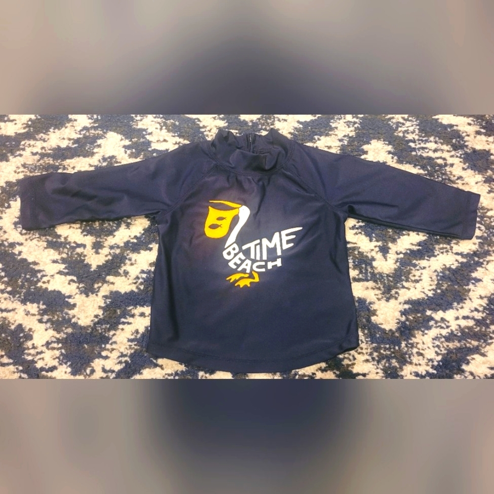 Baby Gap Long Sleeved Rashguard - Size 12-18M - Navy